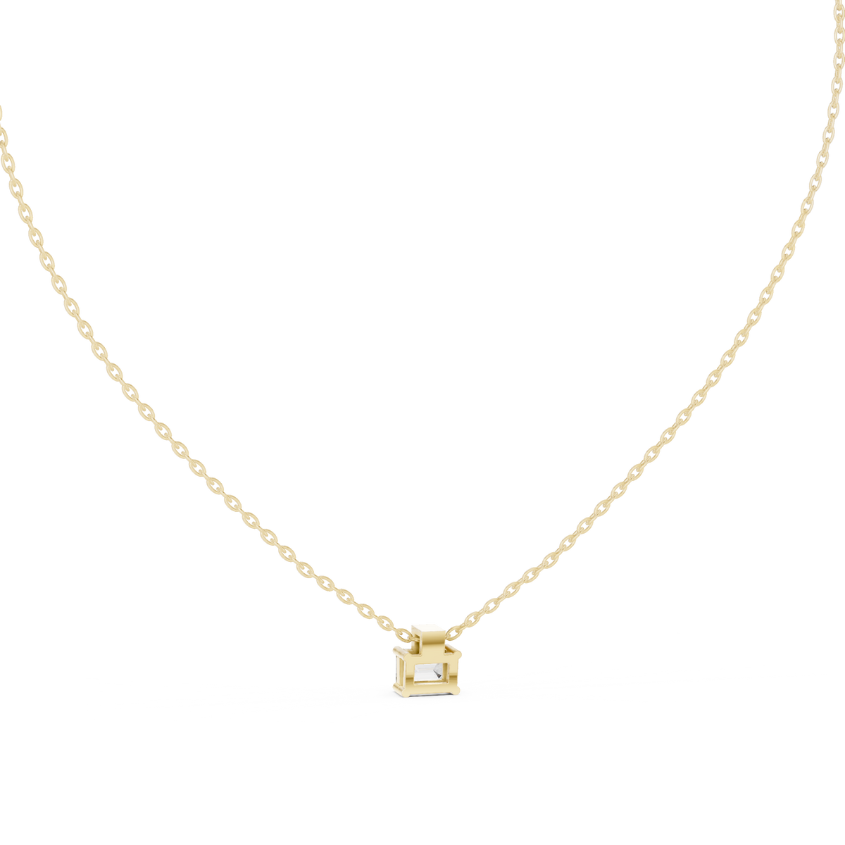 nova emerald bezel diamond pendant necklace