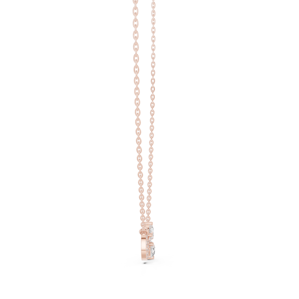 infinity celeste diamond pendant necklace