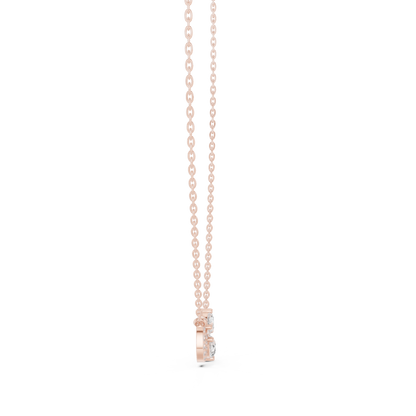 Infinity Celeste Diamond Pendant Necklace