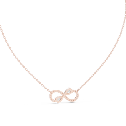 Infinity Celeste Diamond Pendant Necklace
