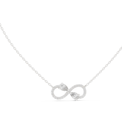 Infinity Celeste Diamond Pendant Necklace