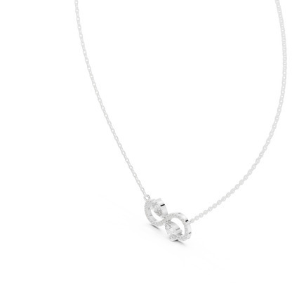 Infinity Celeste Diamond Pendant Necklace