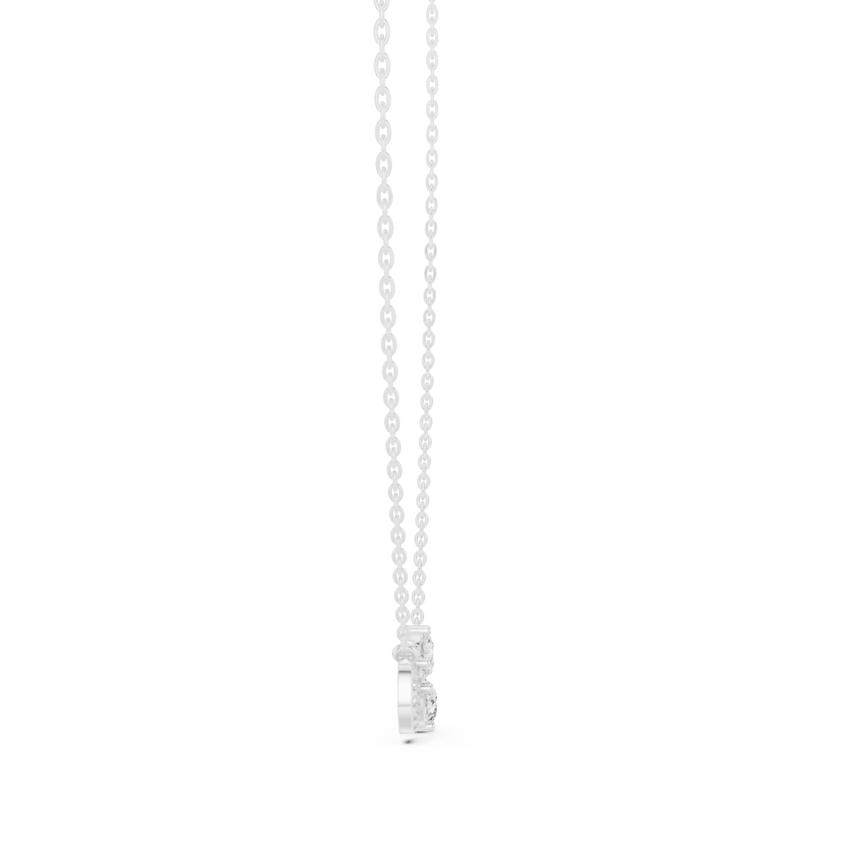 infinity celeste diamond pendant necklace