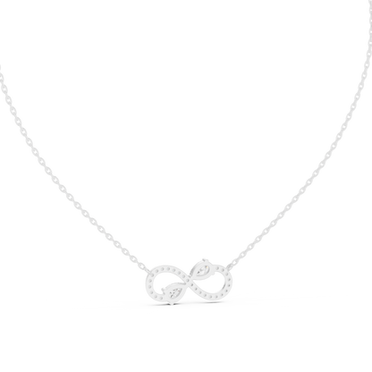 Infinity Celeste Diamond Pendant Necklace