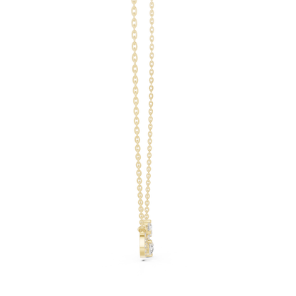 Infinity Celeste Diamond Pendant Necklace