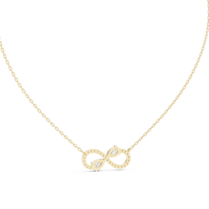 Infinity Celeste Diamond Pendant Necklace