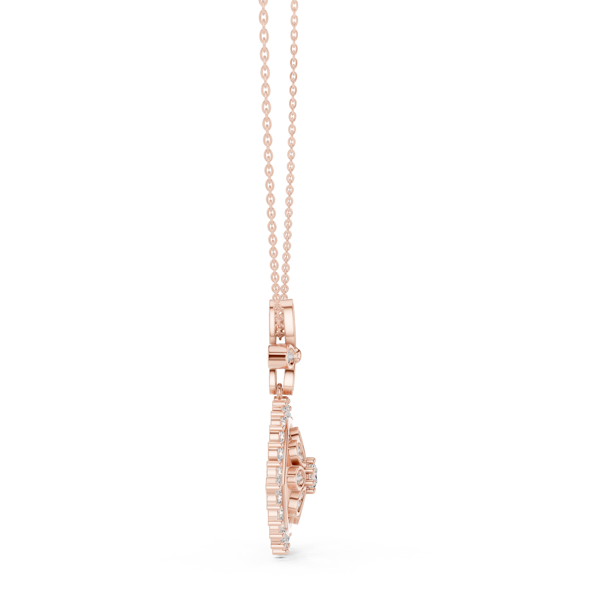 mystique evil eye diamond pendant necklace