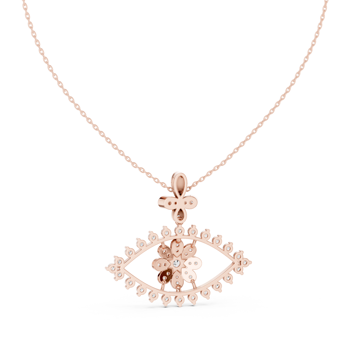 mystique evil eye diamond pendant necklace