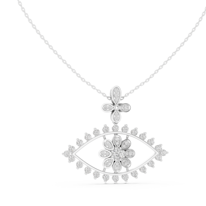 Mystique Evil Eye Diamond Pendant Necklace