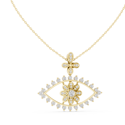 Mystique Evil Eye Diamond Pendant Necklace