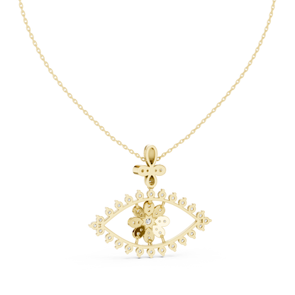 Mystique Evil Eye Diamond Pendant Necklace