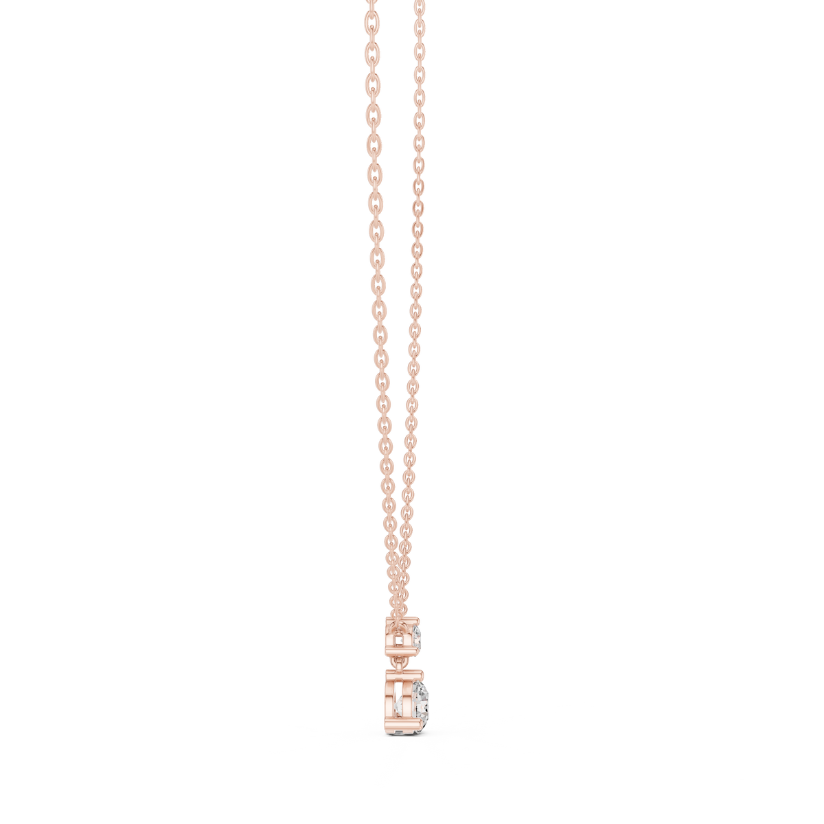 celeste round solitaire diamond pendant necklace