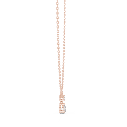Celeste Round Solitaire Diamond Pendant Necklace