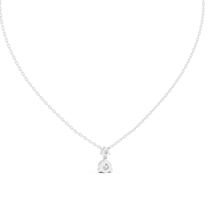Celeste Round Solitaire Diamond Pendant Necklace