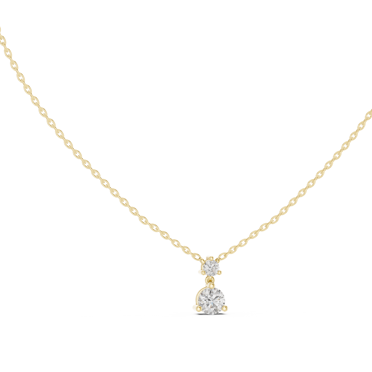 celeste round solitaire diamond pendant necklace