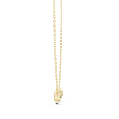 Aurora Diamond Smile Pendant Necklace