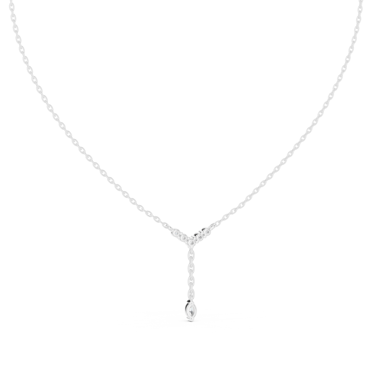 aurora marquise diamond drop pendant necklace
