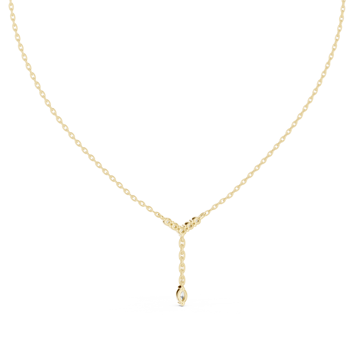 aurora marquise diamond drop pendant necklace