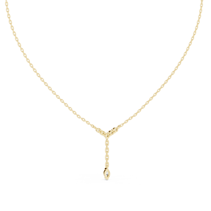 Aurora Marquise Diamond Drop Pendant Necklace