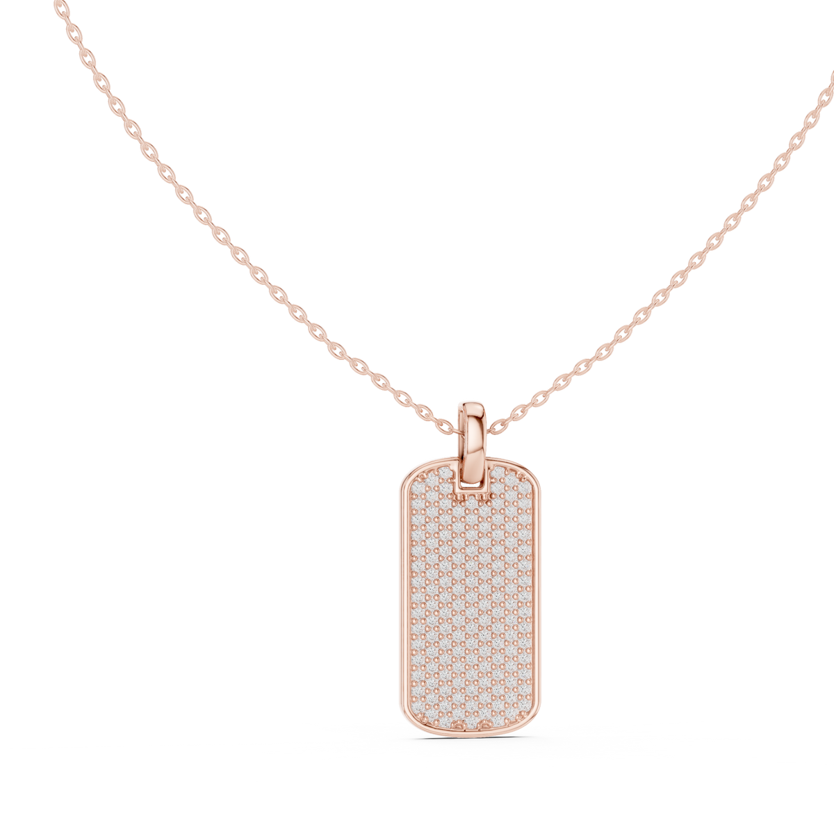 atlas diamond dog tag pendant necklace