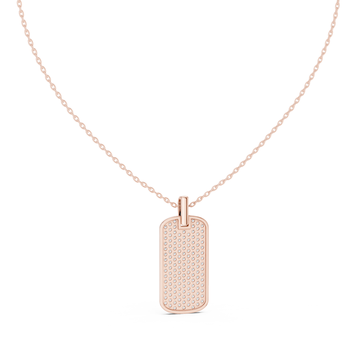 atlas diamond dog tag pendant necklace