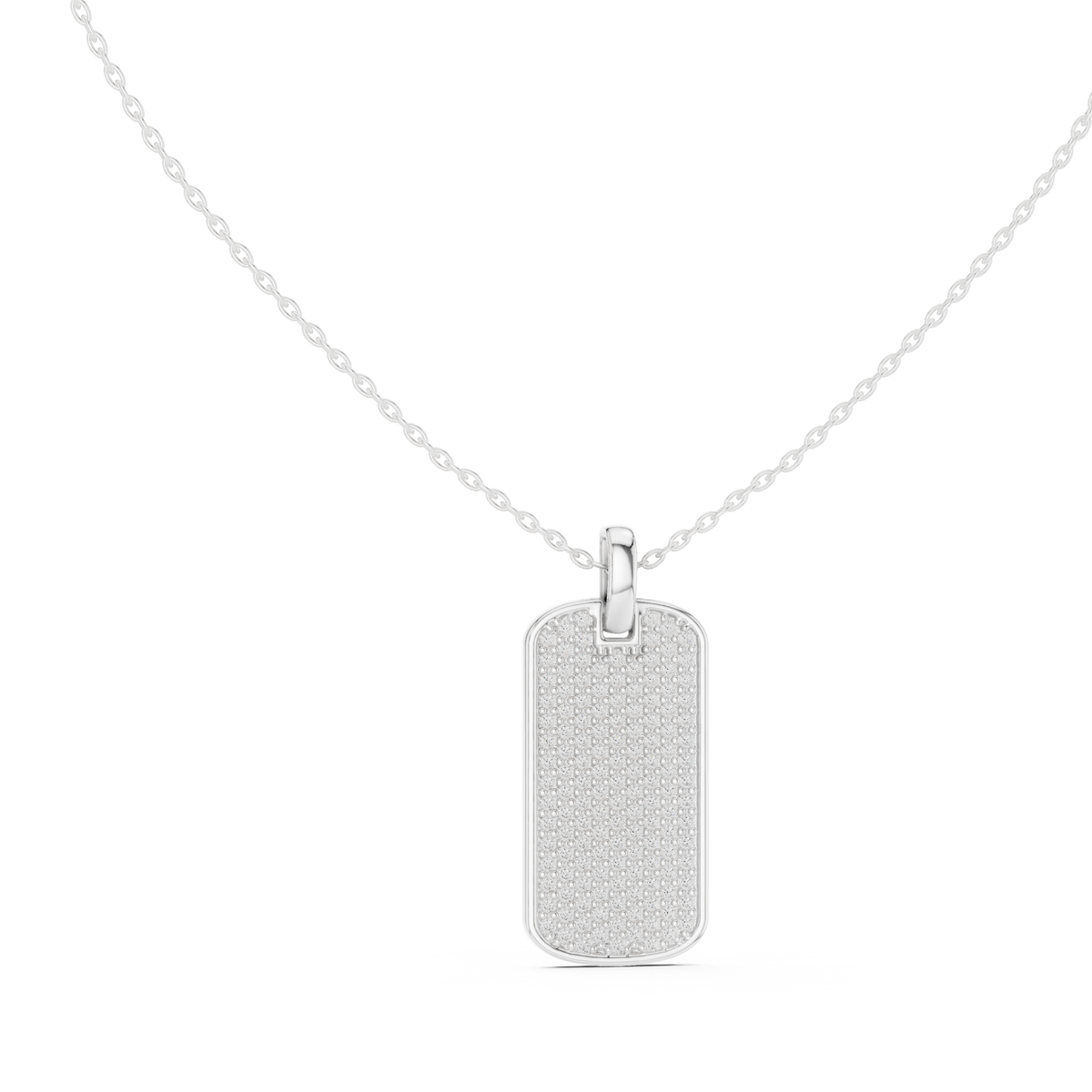 atlas diamond dog tag pendant necklace