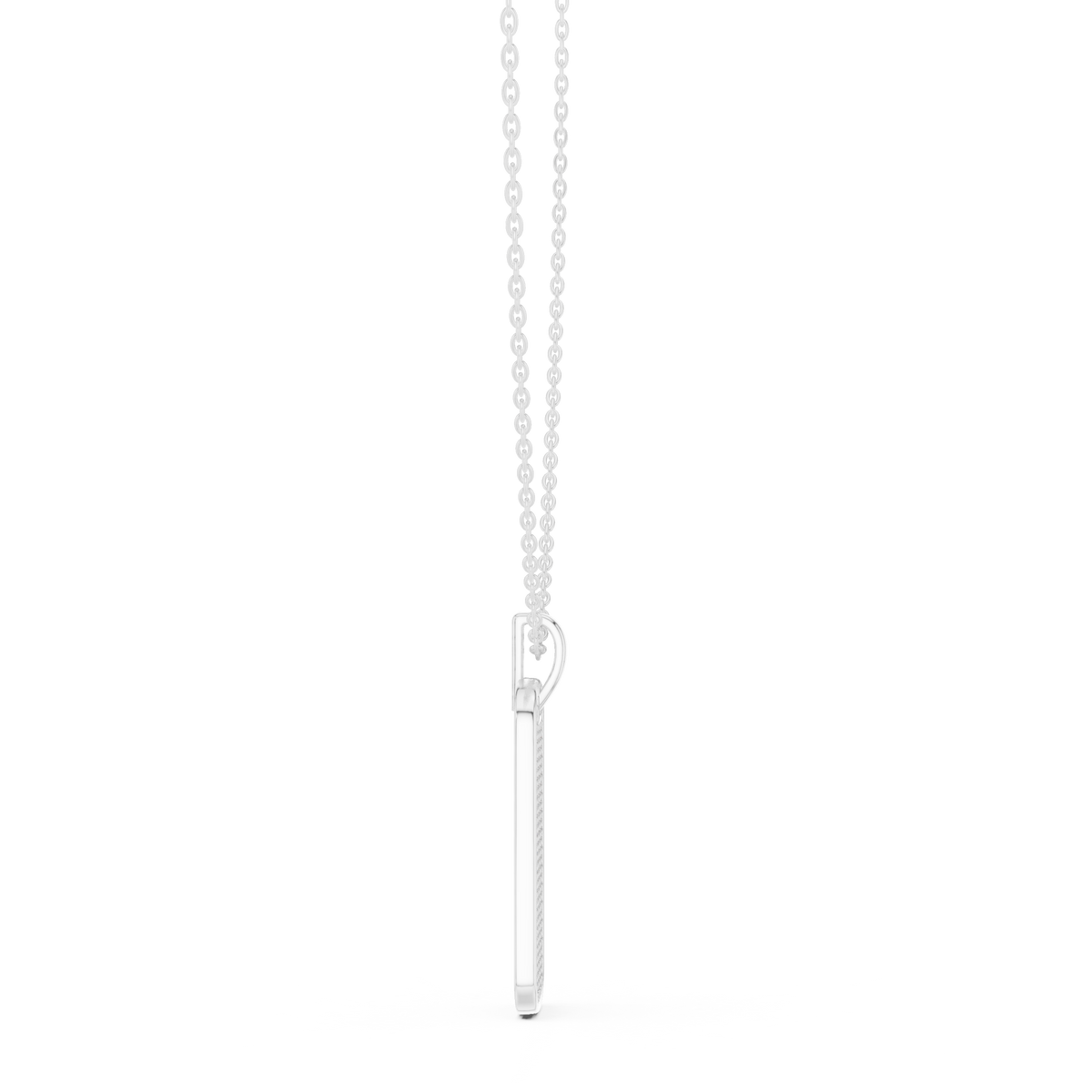atlas diamond dog tag pendant necklace