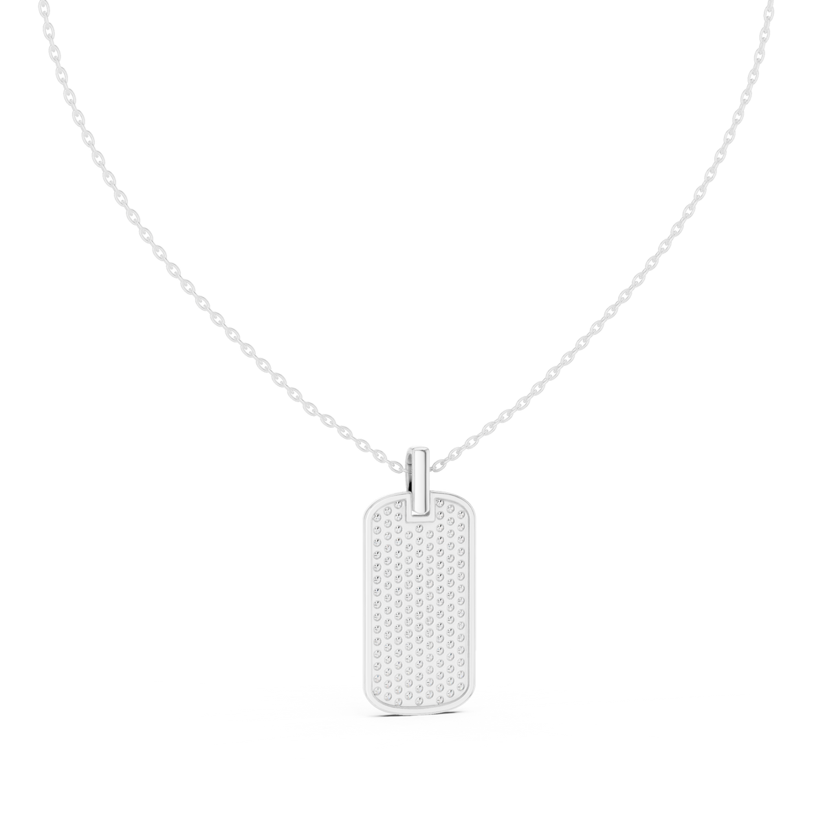 atlas diamond dog tag pendant necklace