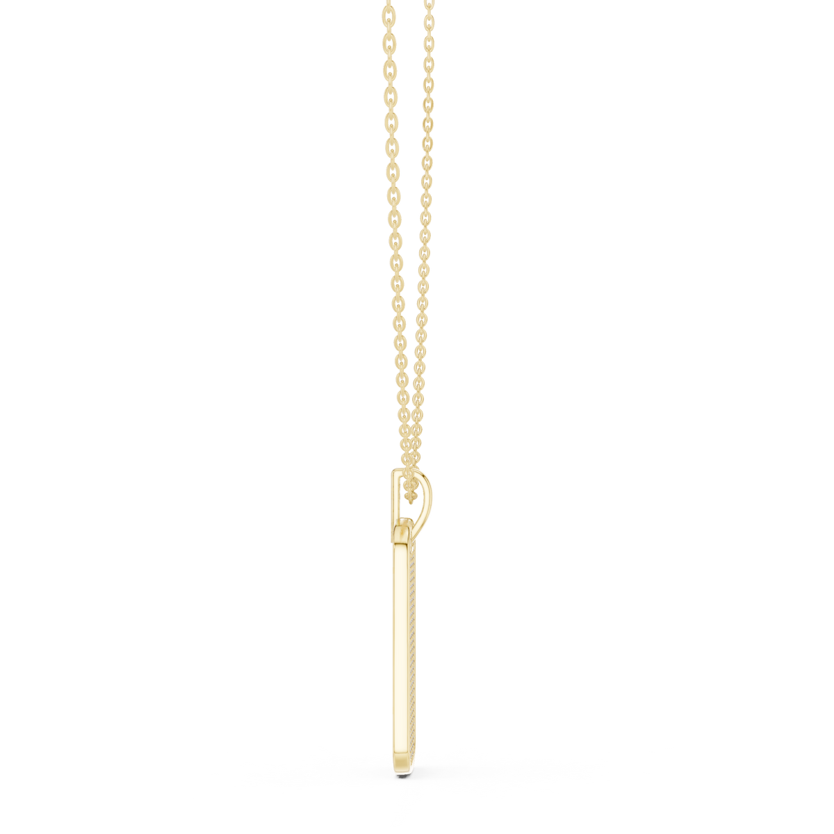 atlas diamond dog tag pendant necklace