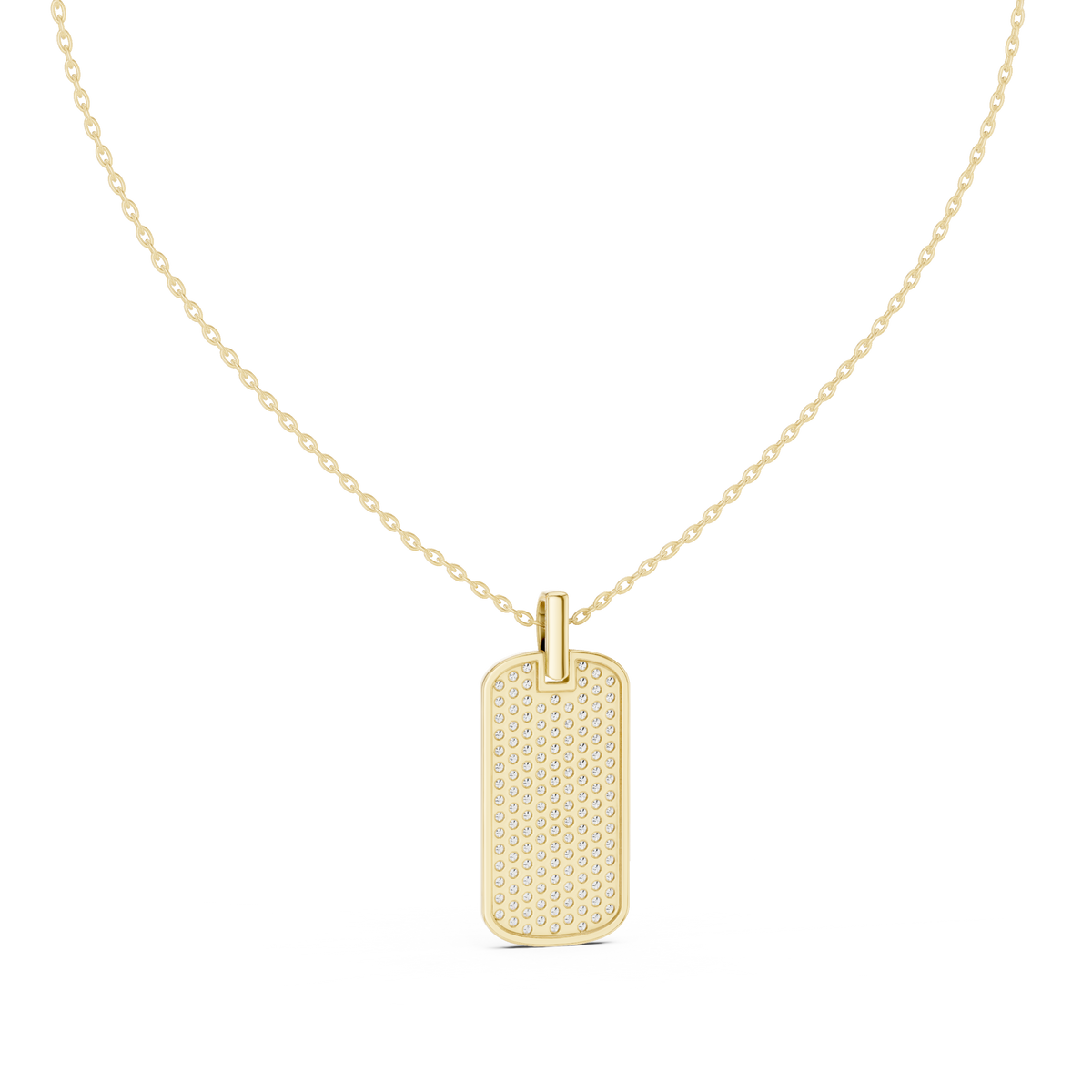 atlas diamond dog tag pendant necklace
