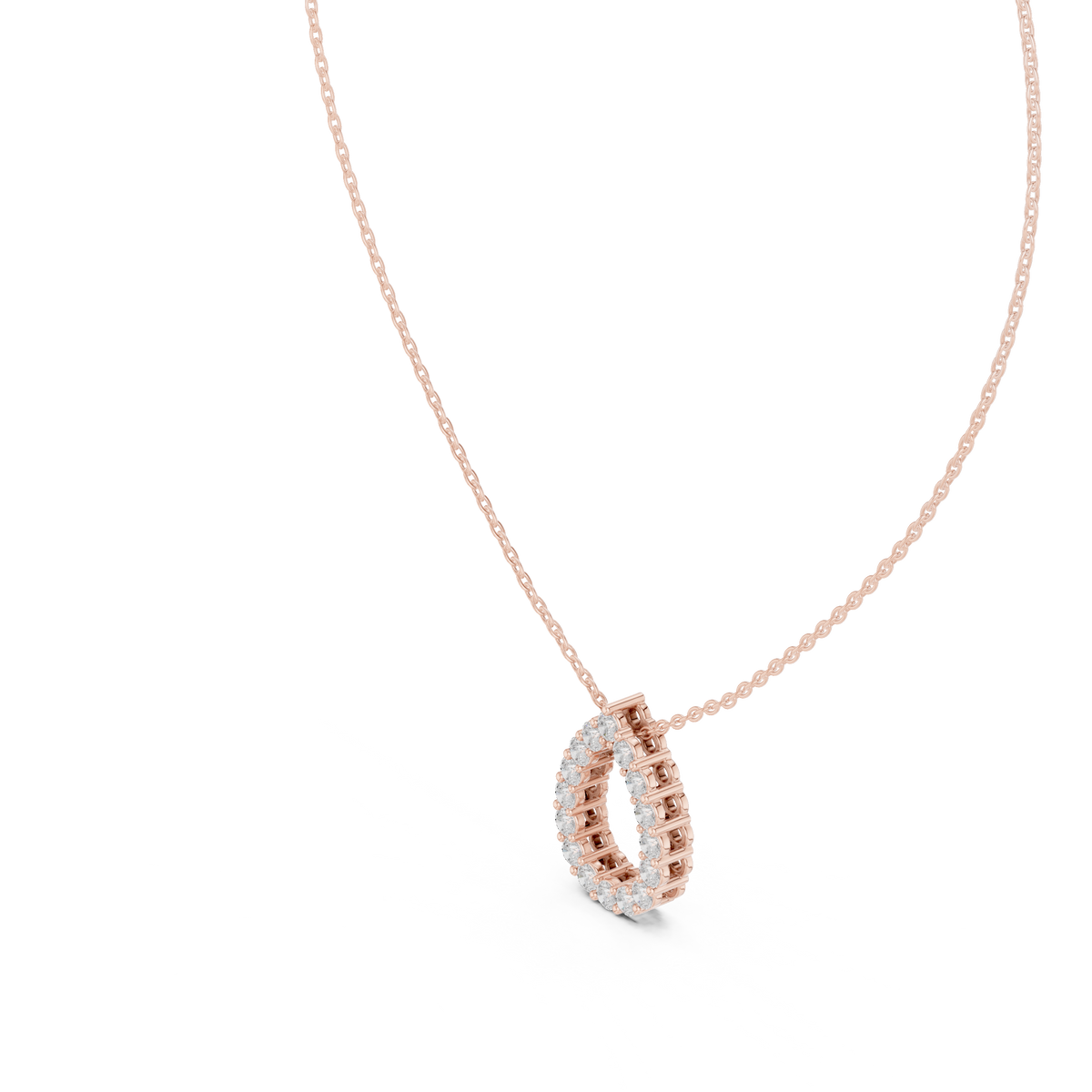 seraphina pear halo diamond pendant necklace