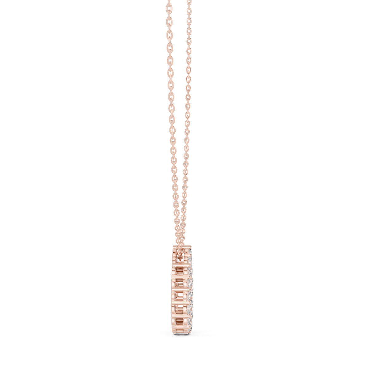 seraphina pear halo diamond pendant necklace