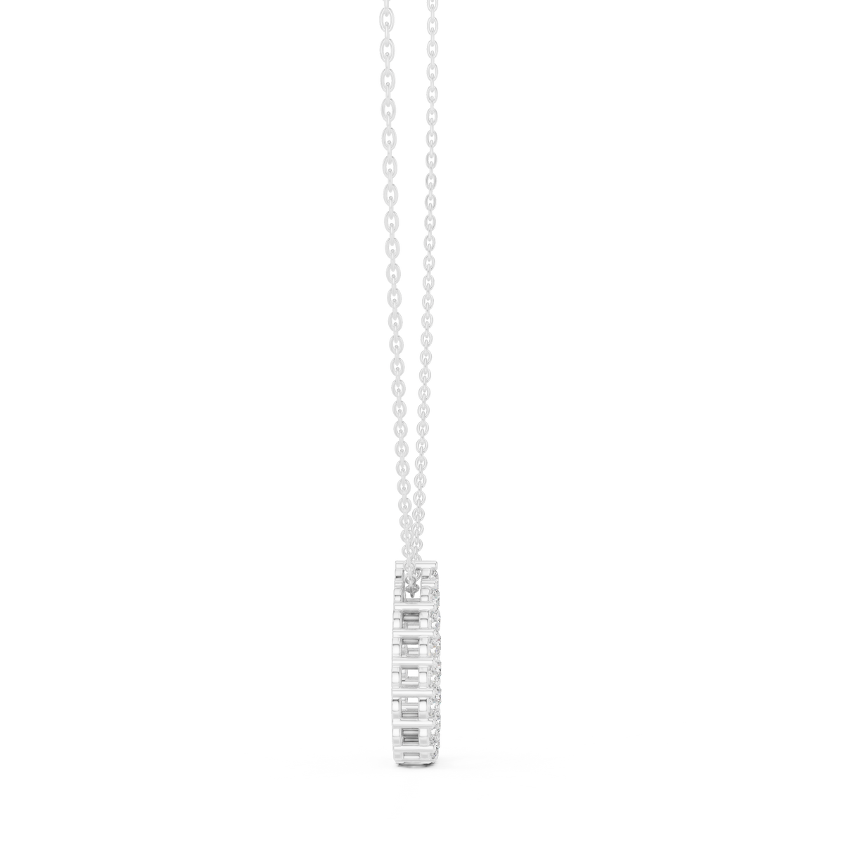 seraphina pear halo diamond pendant necklace