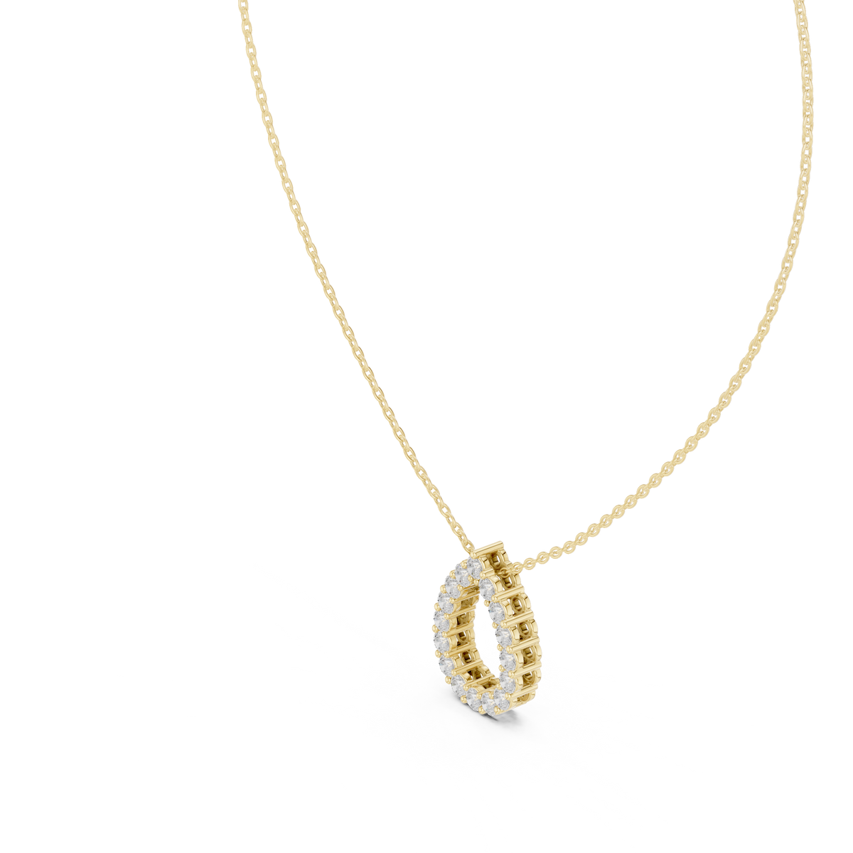 seraphina pear halo diamond pendant necklace