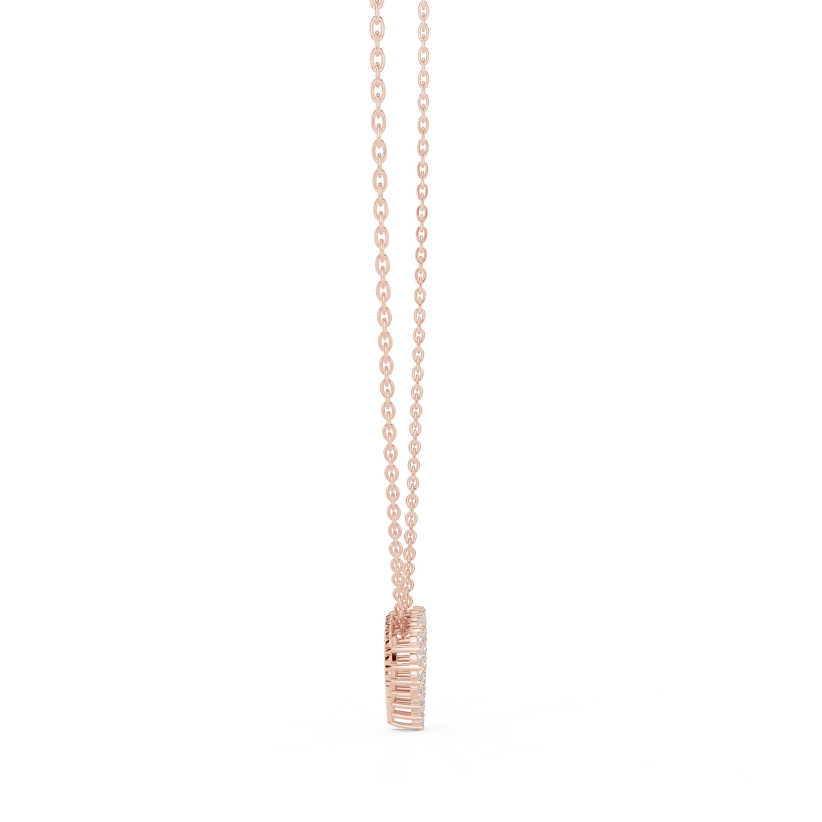 verona open heart diamond necklace