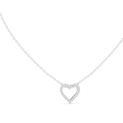Verona Open Heart Diamond Necklace