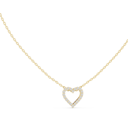 Verona Open Heart Diamond Necklace