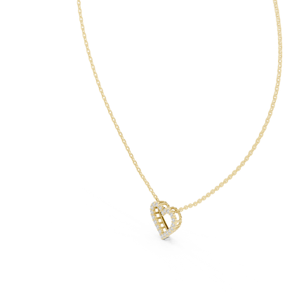 Verona Open Heart Diamond Necklace