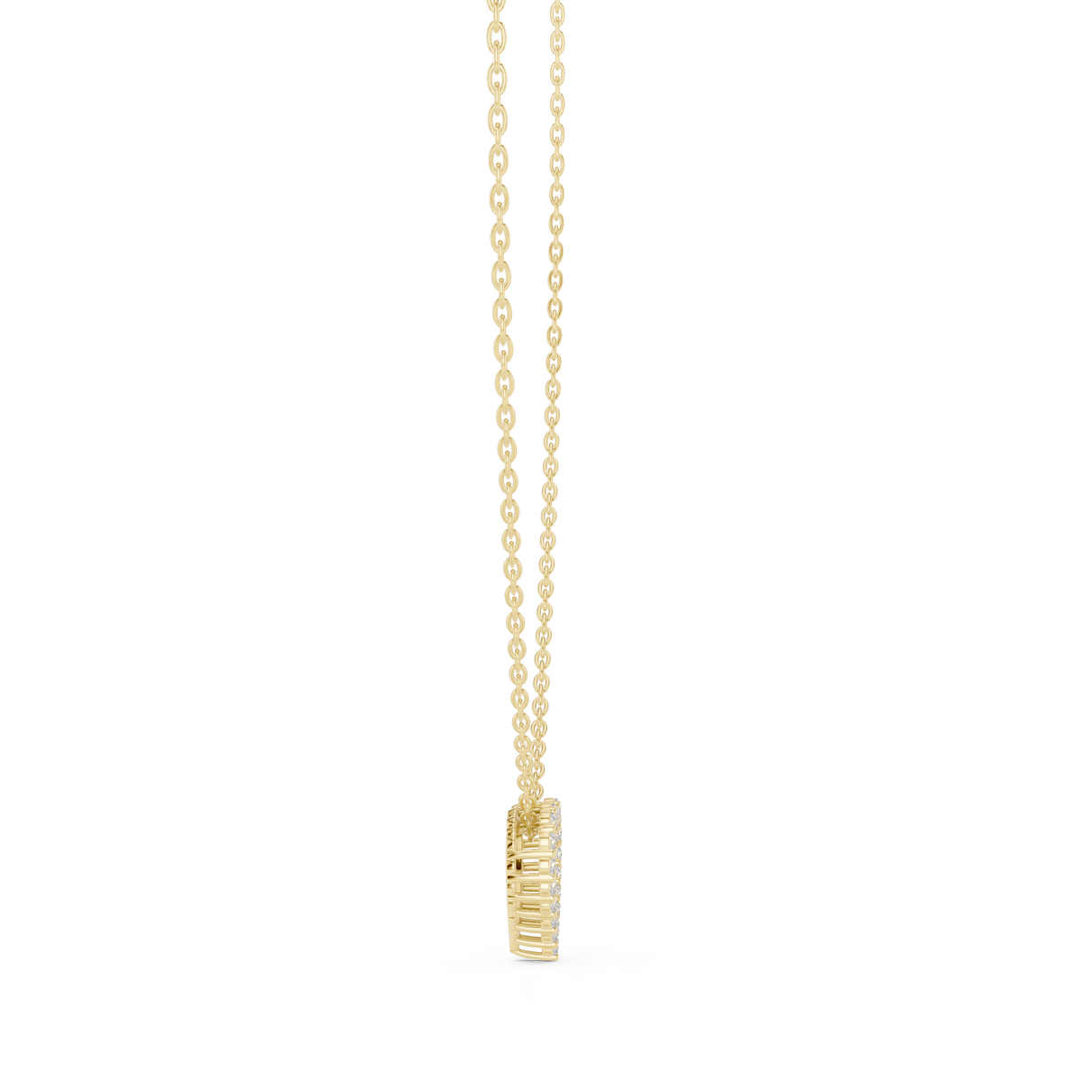 verona open heart diamond necklace