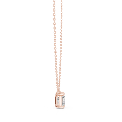Basket Princess Diamond Pendant Necklace