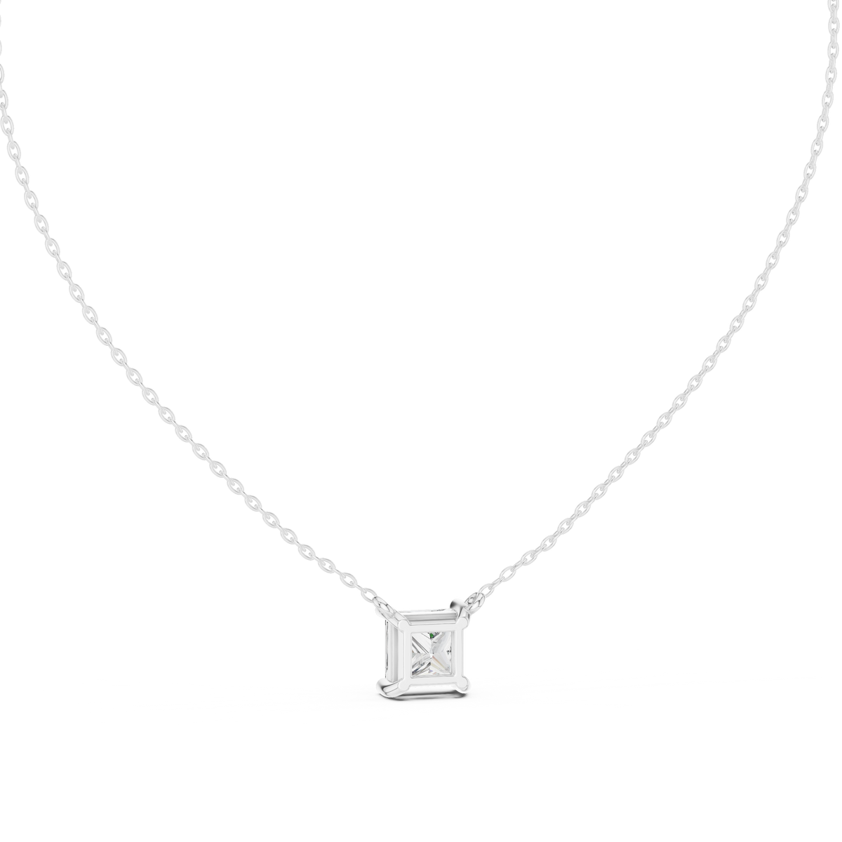 basket princess diamond pendant necklace