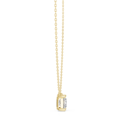 Basket Princess Diamond Pendant Necklace