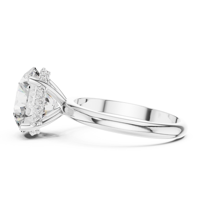 Hidden Halo Diamond Ring