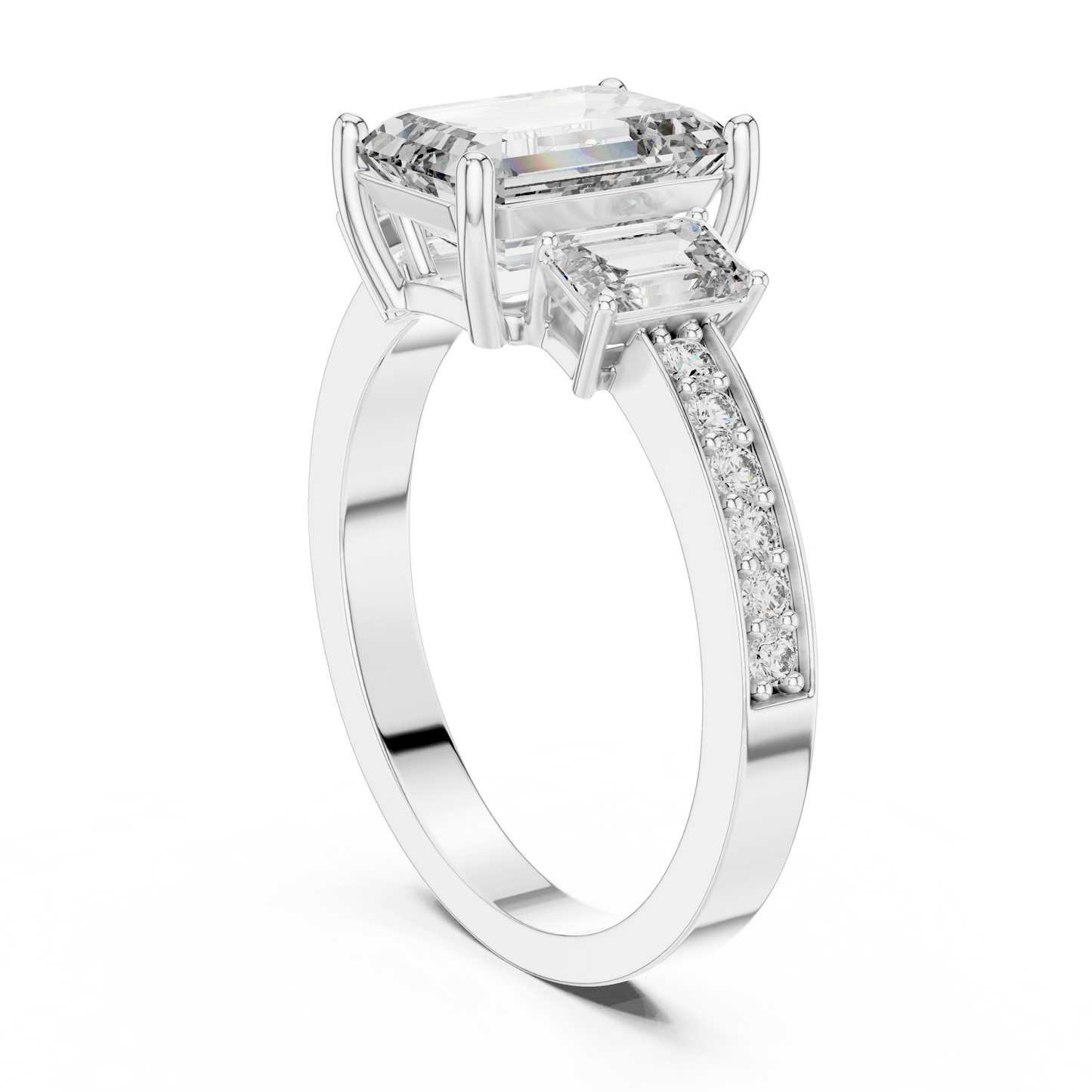side stone engagement rings