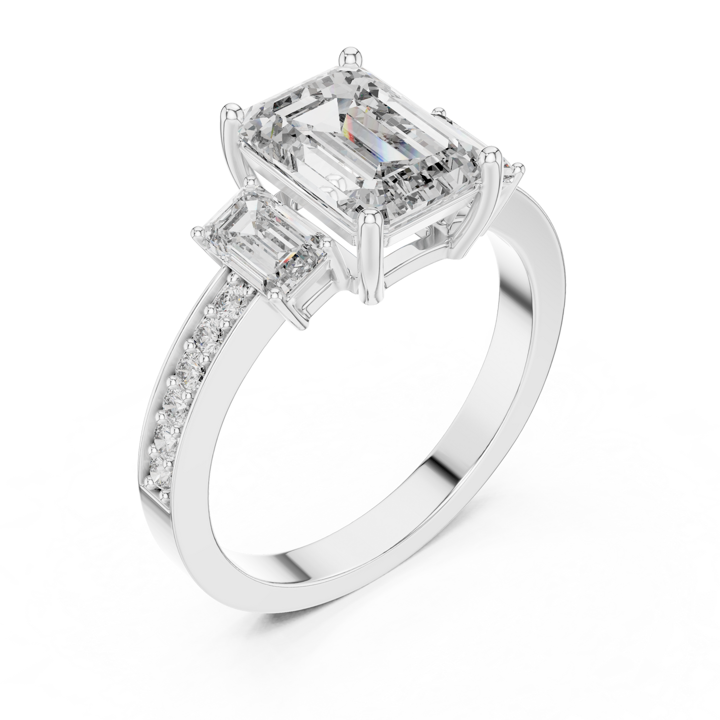 side stone engagement rings