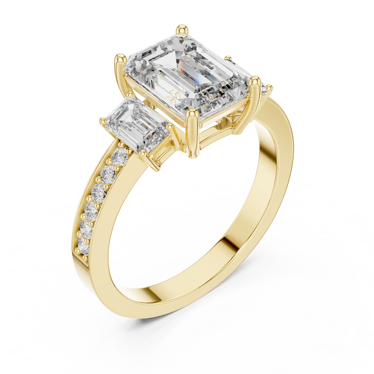 side stone engagement rings