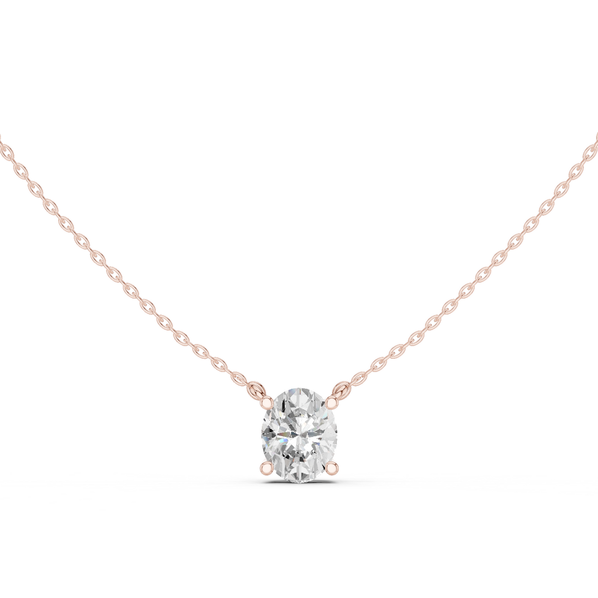 basket oval diamond pendant necklace