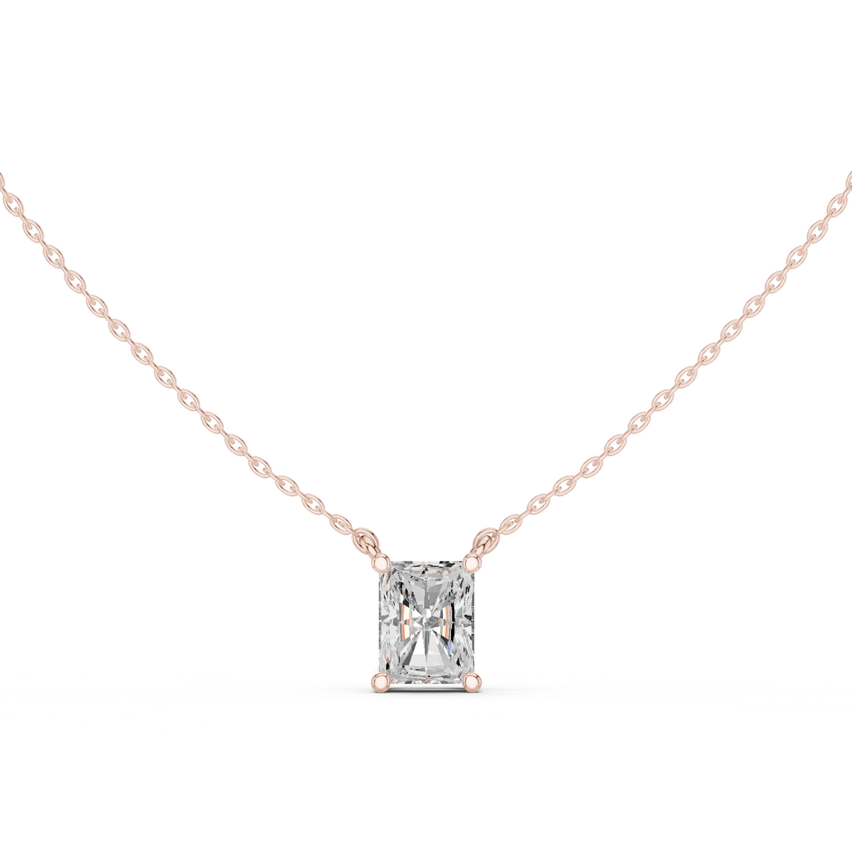 basket radiant diamond pendant necklace
