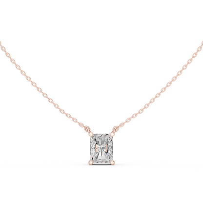 Basket Radiant Diamond Pendant Necklace