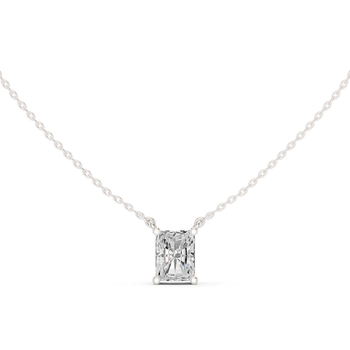 basket radiant diamond pendant necklace